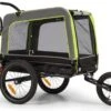 Klarfit Husky Vario 2-in-1 Hondenfietskar Hondenbuggy 240 Liter - Past Bij Alle Fietsen Met 26-28"- 600D Oxford Canvas