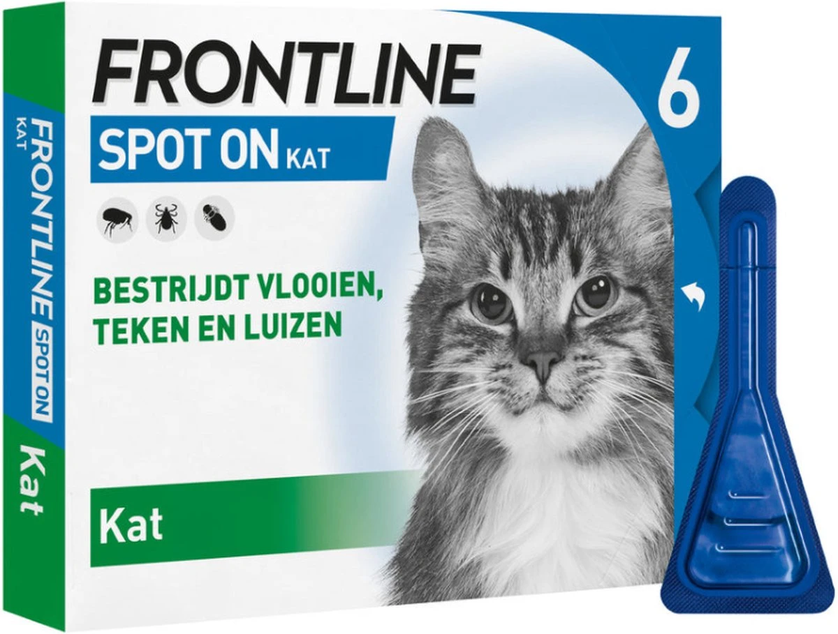 Frontline Spot-On Anti Vlooienmiddel Kat - 6 Pipetten 9 Frontline Spot-On Anti Vlooienmiddel Kat - 6 Pipetten - Afbeelding 9