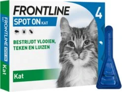 Frontline Spot On - Kat -Tegen Vlooien En Teken - 4 Pipetten -Dieren Product Winkel 1200x910