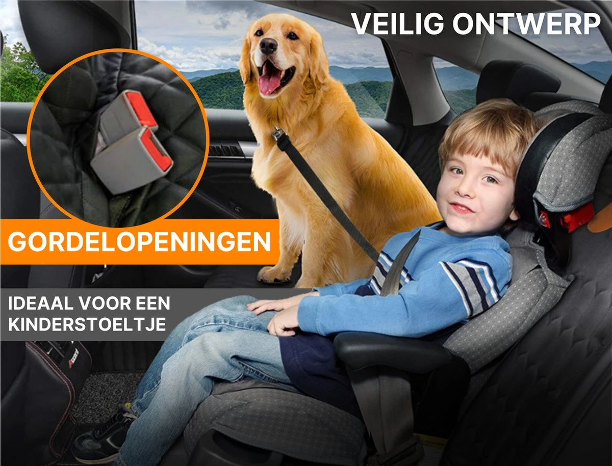 Merkloos Premium Quality Hondendeken Auto Achterbank En Kofferbak - Met Kijkvenster En Opbergvak - 100% Waterbestendig En Vuilafstotend - Veiligheid - Hoge Kwaliteit Duurzaam Materiaal - Met Gratis Verstelbare Riemen - Beschermhoes Auto - Hondendeken - Puppy 7 Merkloos Premium Quality Hondendeken Auto Achterbank En Kofferbak - Met Kijkvenster En Opbergvak - 100% Waterbestendig En Vuilafstotend - Veiligheid - Hoge Kwaliteit Duurzaam Materiaal - Met Gratis Verstelbare Riemen - Beschermhoes Auto - Hondendeken - Puppy - Afbeelding 7