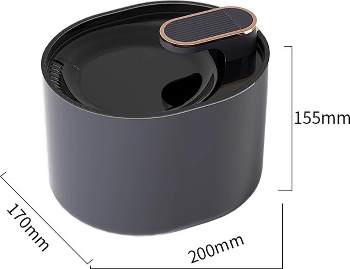 AQIOS Kat/hond Drinkfontein 3L Donkerblauw Inclusief 3 Filters - Kattenfontein - Hondenfontein - Waterfontein - Water Dispenser - Waterautomaat - Drinkbak 6 AQIOS Kat/hond Drinkfontein 3L Donkerblauw Inclusief 3 Filters - Kattenfontein - Hondenfontein - Waterfontein - Water Dispenser - Waterautomaat - Drinkbak - Afbeelding 6