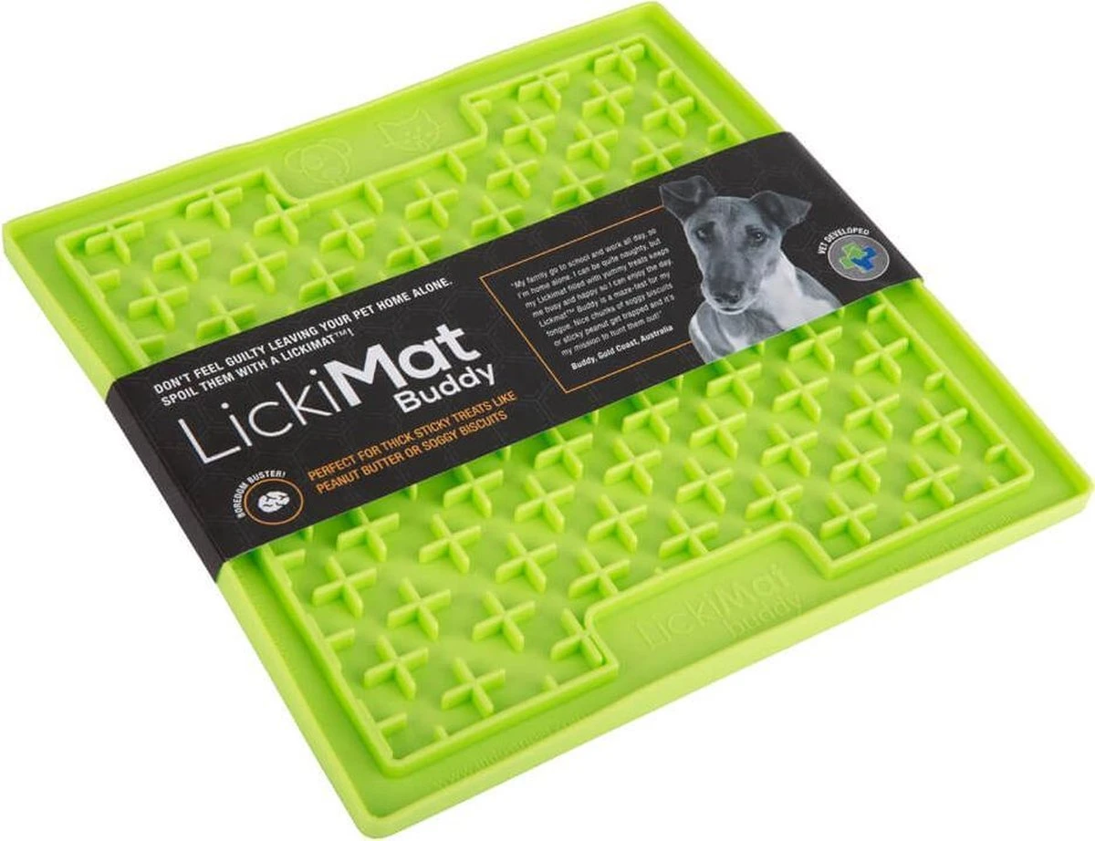 Lickimat Buddy - Voermat Voor Natvoer En Brokjes - Slow Feeder 4 Lickimat Buddy - Voermat Voor Natvoer En Brokjes - Slow Feeder - Afbeelding 4