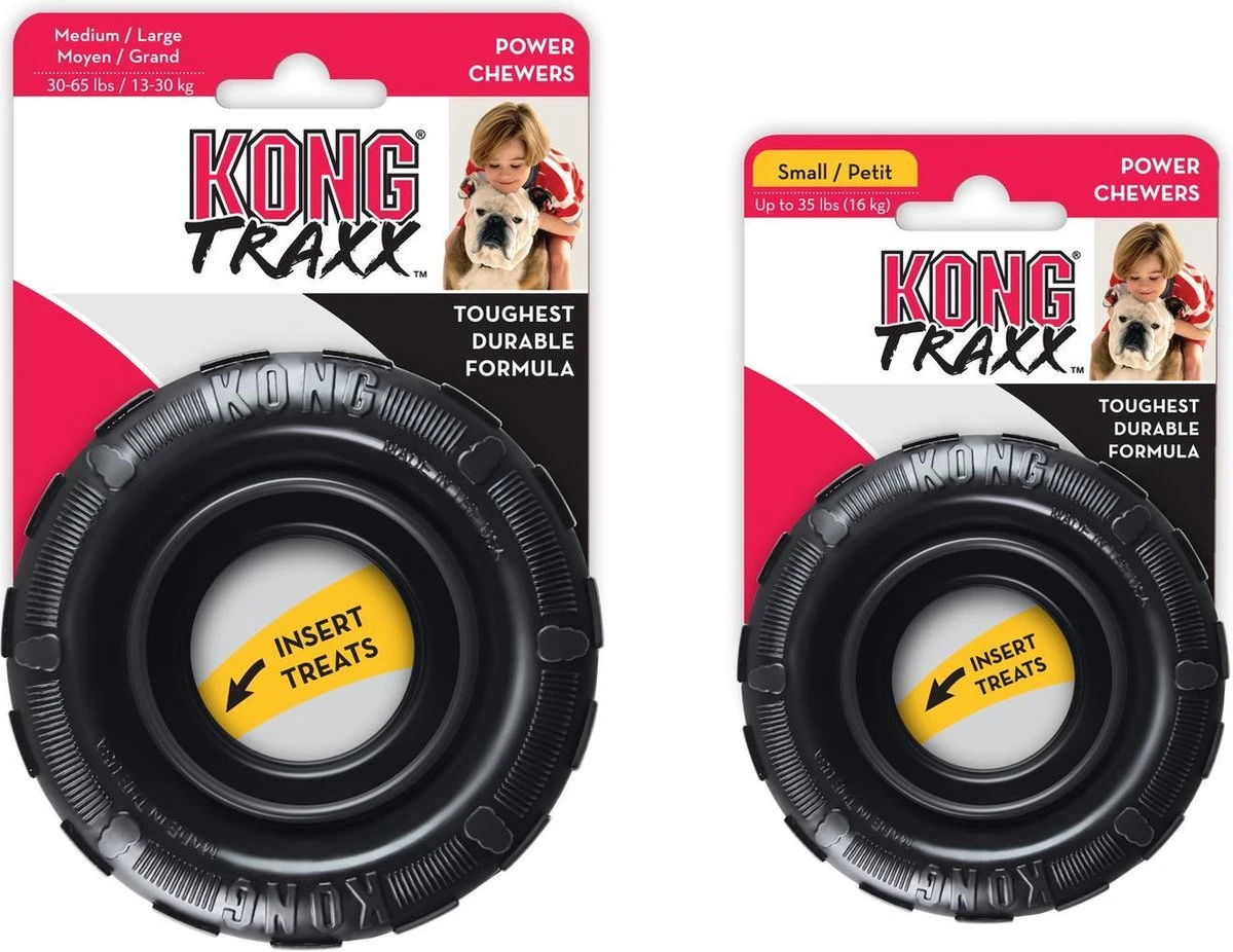 Kong Traxx Hondenspeelgoed - Rubber - M/L- Zwart 8 Kong Traxx Hondenspeelgoed - Rubber - M/L- Zwart - Afbeelding 8