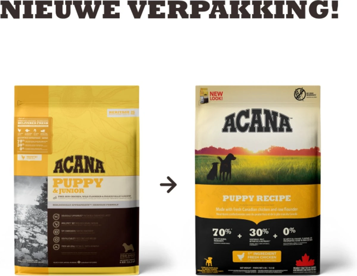 Acana Heritage Puppy Junior 9 Acana Heritage Puppy Junior - Afbeelding 9