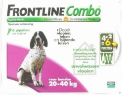 Frontline Combo - L: Van 20 Tot 40 Kg - Anti Vlooienmiddel En Tekenmiddel - Hond - 6 Pipetten -Dieren Product Winkel 1200x938 2