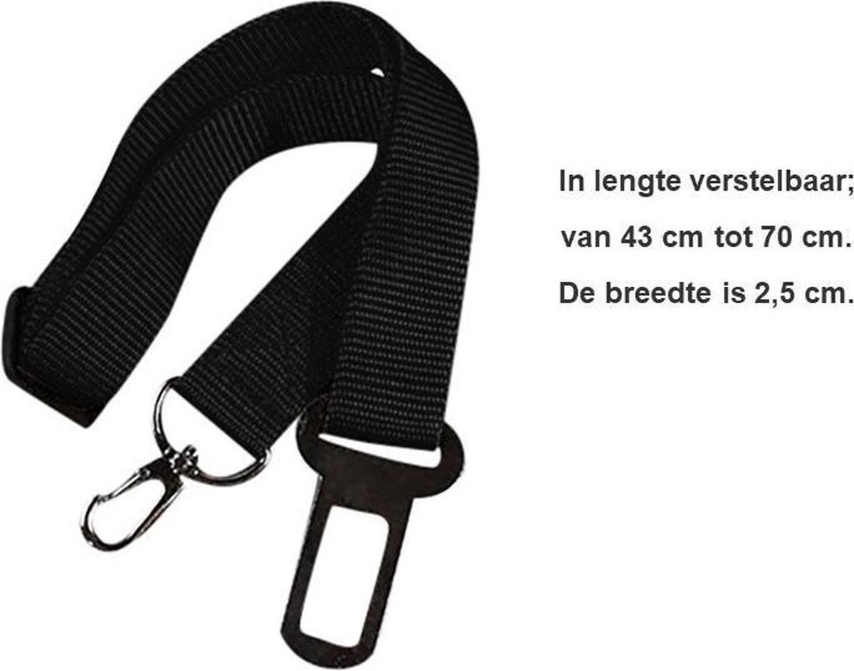 Merkloos Autoriem Hond – Autogordel Voor Huisdieren – Auto Veiligheidsgordel Dier – Gordel Riem – Zwart – One Size – Verstelbaar 1 Merkloos Autoriem Hond – Autogordel Voor Huisdieren – Auto Veiligheidsgordel Dier – Gordel Riem – Zwart – One Size – Verstelbaar