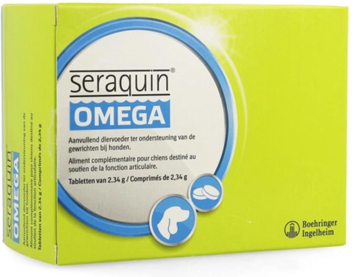 Seraquin Gewricht Supplement Seraquin Omega Hond - 6 X 10 Tabl à 2,34 G 3 Seraquin Gewricht Supplement Seraquin Omega Hond - 6 X 10 Tabl à 2,34 G - Afbeelding 3