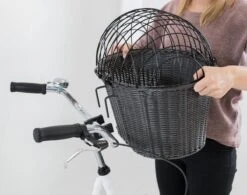 Trixie Stuur Fietsmand Met Draadkap Antraciet - 44X41X34 CM -Dieren Product Winkel 1200x947 4