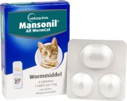 Mansonil All Worm Cat Ontworming - Kat - 4 Tabletten 14 Mansonil All Worm Cat Ontworming - Kat - 4 Tabletten -Dieren Product Winkel 1200x958