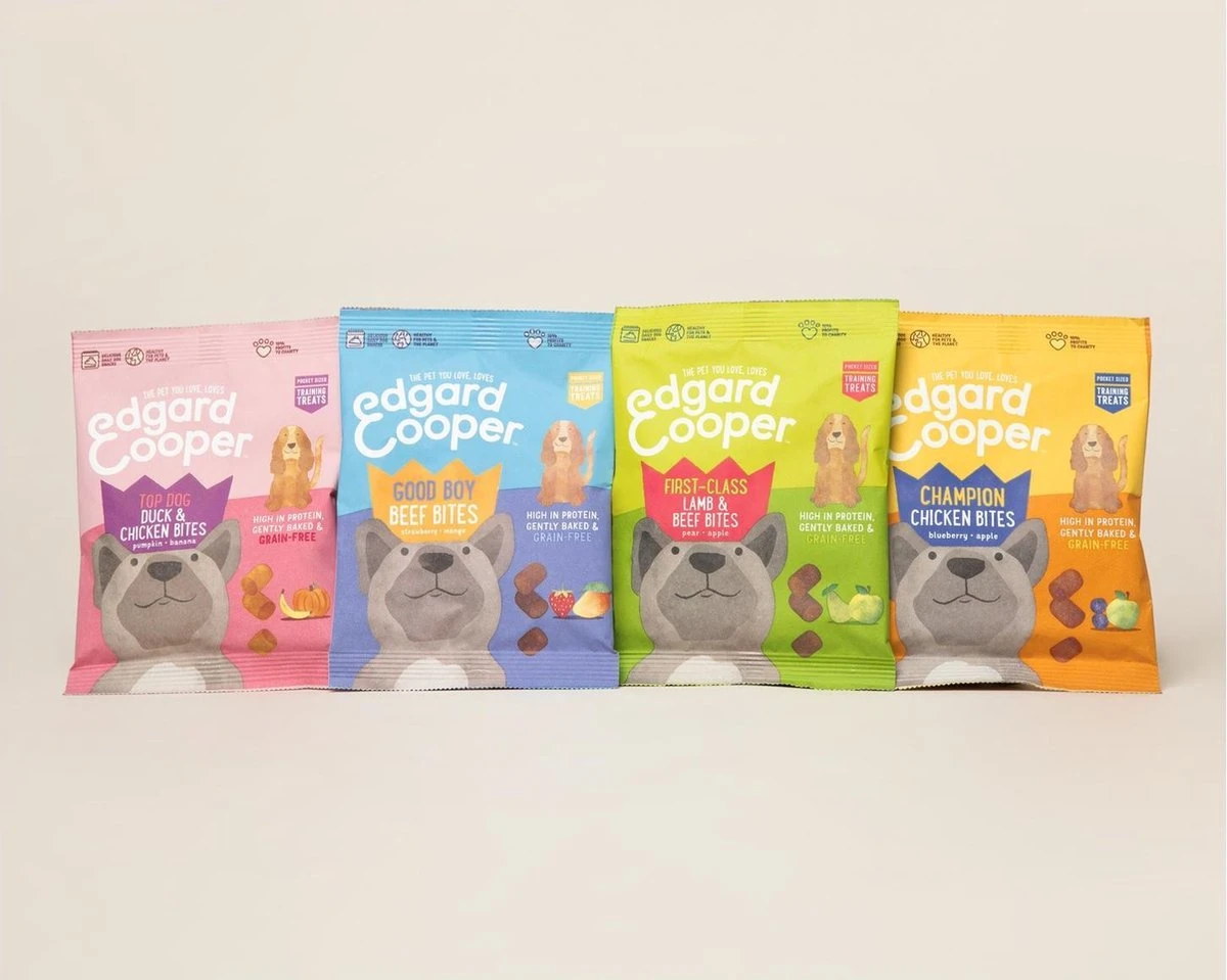 Merkloos Edgard & Cooper Lam & Rund Bites - Voor Honden - Hondensnack - 50g 3 Merkloos Edgard & Cooper Lam & Rund Bites - Voor Honden - Hondensnack - 50g - Afbeelding 3