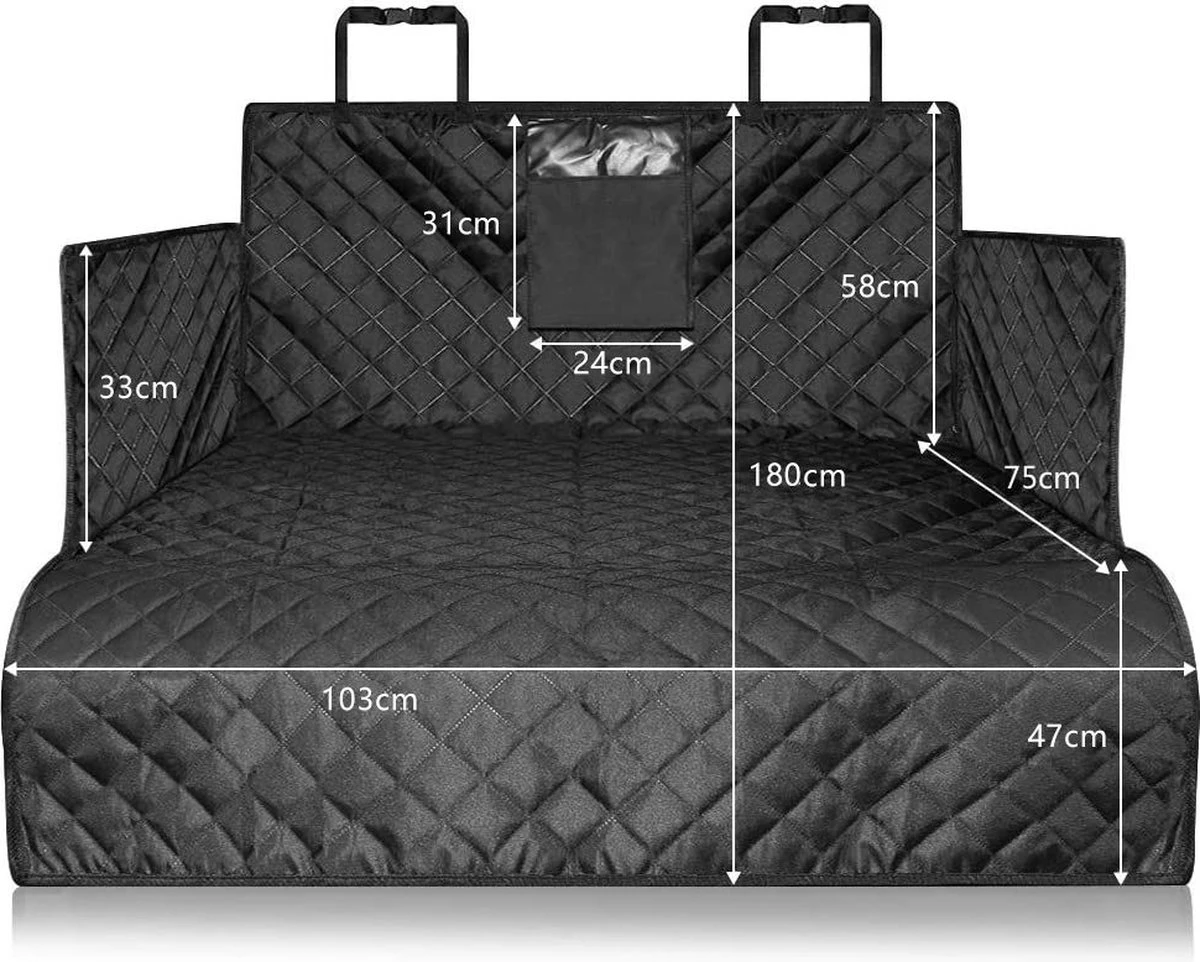 Hondendeken Auto Achterbank - Kofferbak Beschermhoes Hond - Autohoes - Hondenkussen - Hondenmat - Waterdicht & Antislip - Beige 4 Hondendeken Auto Achterbank - Kofferbak Beschermhoes Hond - Autohoes - Hondenkussen - Hondenmat - Waterdicht & Antislip - Beige - Afbeelding 4