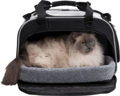 TRIXIE Huisdierenwoon- En Transporttas Valery Zwart En Grijs -Dieren Product Winkel 1200x962 7