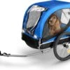 Bicycle Gear Fietskar Hond - Max. 25 KG - Plat Opvouwbaar - Eenvoudige Montage - Regenhoes - Afneembare Luchtbanden