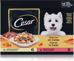 Cesar Selectie In Gelei Maaltijdzakjes Honden Natvoer - Vlees En Groenten In Gelei - 48 X 100g -Dieren Product Winkel 1200x982 3