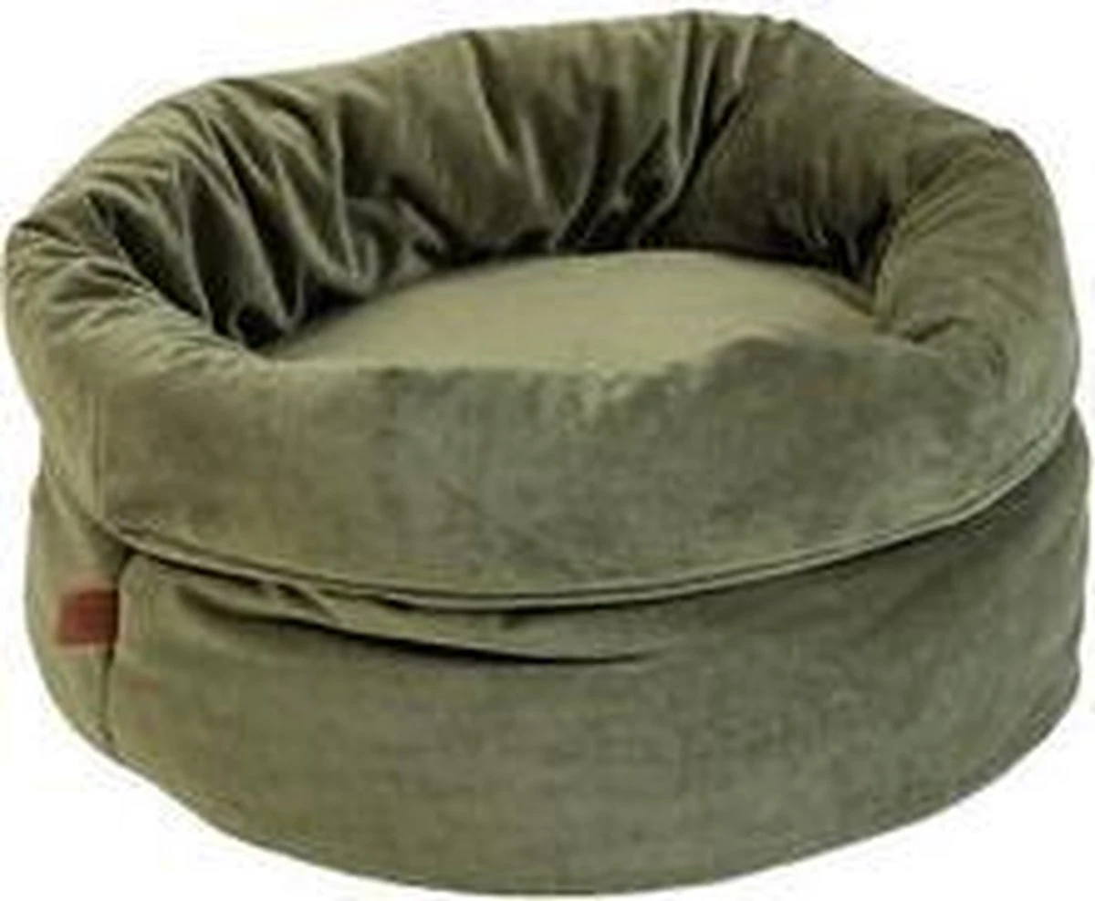 Designed By Lotte Fluco Kattenmand - Fluweel - Groen - 45x45x35 Cm 4 Designed By Lotte Fluco Kattenmand - Fluweel - Groen - 45x45x35 Cm - Afbeelding 4