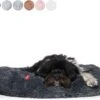 Snoozle Donut Hondenmand - Zacht En Luxe Hondenkussen - Wasbaar - Fluffy - Hondenmanden - 70cm - Grijs