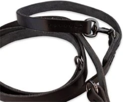 Multifunctionele Hondenriem - 220cm - Volledig Zwart - Leren Hondenriem - 100% Volnerfleer - Hondenriem Leer -Dieren Product Winkel 1200x994 4