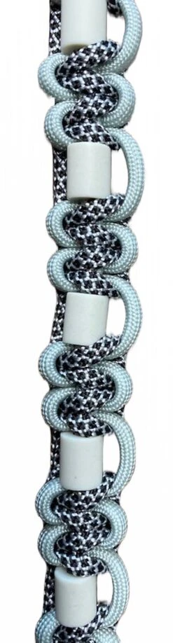 Anti-tekenband Amigo - Vlooienband - Voor Hond - Met 9 Stuks Originele EM Kralen Lichtgrijs - Maat M - Lengte Geknoopt Deel 30 Cm - Instelbaar Tot 40 Cm - Kleur Grijs Zwart Met Zilver -Dieren Product Winkel 323x1200 2