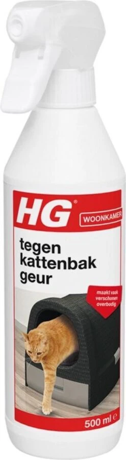 HG Tegen Kattenbakgeur - 500ml - Ongevaarlijk Voor Dier En Mens - Geurloos -Dieren Product Winkel 329x1200 1