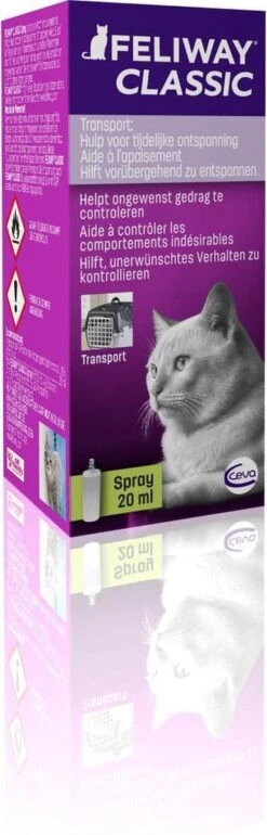 Feliway Spray - Kat - 20 Ml -Dieren Product Winkel 385x1200