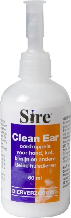 Sire Clean Ear - Oorreiniger - 60 Ml -Dieren Product Winkel 391x1200 2