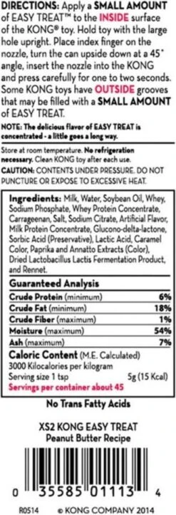 Kong Easy Treat Spuitbus Pindakaas 227 Gr 11 Kong Easy Treat Spuitbus Pindakaas 227 Gr -Dieren Product Winkel 410x1200 1