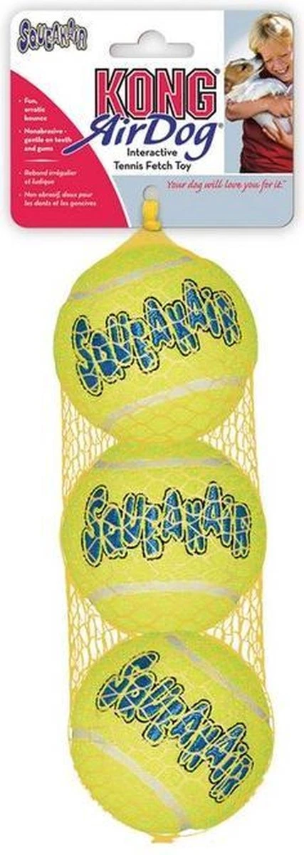 Kong Air Squacker Tennisbal - Hondenspeelgoed - Geel - M - Ø7,1 Cm 4 Kong Air Squacker Tennisbal - Hondenspeelgoed - Geel - M - Ø7,1 Cm - Afbeelding 4