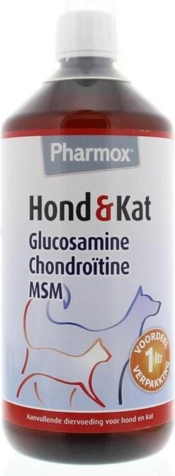 Pharmox Hond & Kat Glucosamine 1000 Ml - Belangrijke Bouwsteen Voor Honden En Katten - Geschikt Voor Ieder Type Hond Of Kat -Dieren Product Winkel 443x1200 2