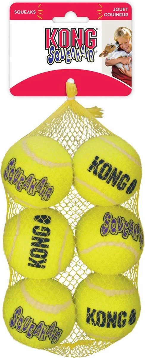 Kong Squeakair Ball - Hondenspeelgoed - 6 St 5 Kong Squeakair Ball - Hondenspeelgoed - 6 St - Afbeelding 5