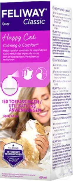 Feliway Spray - Kat - 20 Ml -Dieren Product Winkel 488x1200