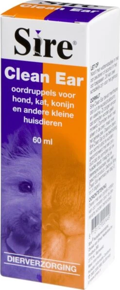 Sire Clean Ear - Oorreiniger - 60 Ml -Dieren Product Winkel 499x1200 1