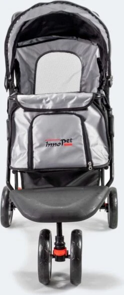 InnoPet All Terrain - Hondenbuggy - Zwart/Zilver - 85x52x96cm 17 InnoPet All Terrain - Hondenbuggy - Zwart/Zilver - 85x52x96cm -Dieren Product Winkel 505x1200