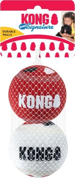 KONG Signature Speelballen L - Steviger Dan Tennisballen - Niet Schurend Materiaal - Speelbal Voor Honden - 2 Stuks 6 KONG Signature Speelballen L - Steviger Dan Tennisballen - Niet Schurend Materiaal - Speelbal Voor Honden - 2 Stuks -Dieren Product Winkel 506x1200 3