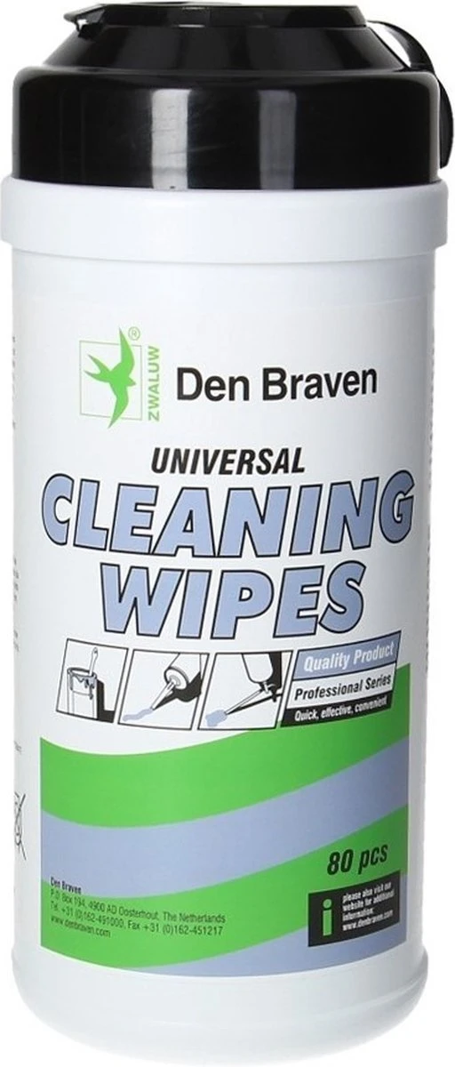 Zwaluw Universal Cleaning Wipes 80 St 2 Zwaluw Universal Cleaning Wipes 80 St - Afbeelding 2