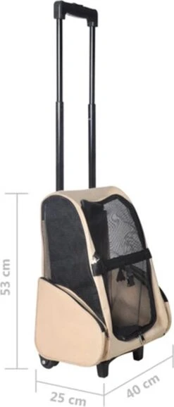 VidaXL Huisdierentrolley Inklapbaar Beige -Dieren Product Winkel 513x1200 2