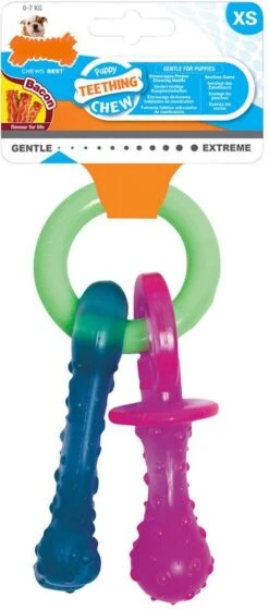 Nylabone Puppy Teething Pacifier Flexible - Hondenspeelgoed - Bacon 215x100x38 Mm 108 G Roze Blauw Groen Tot 11kg Small 21 Nylabone Puppy Teething Pacifier Flexible - Hondenspeelgoed - Bacon 215x100x38 Mm 108 G Roze Blauw Groen Tot 11kg Small -Dieren Product Winkel 530x1200 4