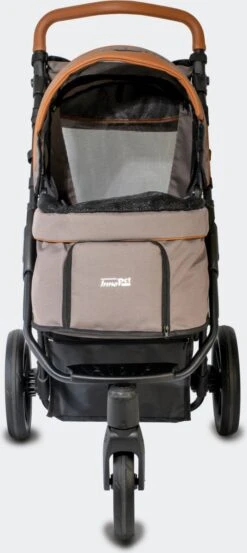 Innopet Premium Cozy - Met Gratis Regenhoes - Hondenbuggy - Beige -Dieren Product Winkel 536x1200 1