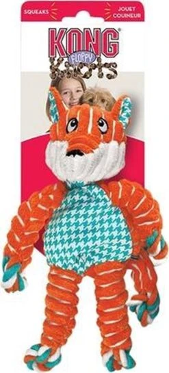 Kong Floppy Knots Vos 20,5x23,5x9 Cm -Dieren Product Winkel 544x1200