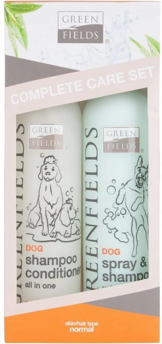 Greenfields Vacht Verzorging Set Voor Honden Shampoo, Conditioner & Droogshampoo 1 Greenfields Vacht Verzorging Set Voor Honden Shampoo, Conditioner & Droogshampoo