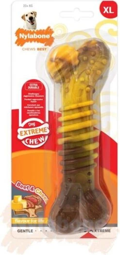 Nylabone Extreme Kauwbot Met Rund- En Kaassmaak - Voor Krachtige Kauwers - In S/M/XL - X-Large 31 Nylabone Extreme Kauwbot Met Rund- En Kaassmaak - Voor Krachtige Kauwers - In S/M/XL - X-Large -Dieren Product Winkel 567x1200
