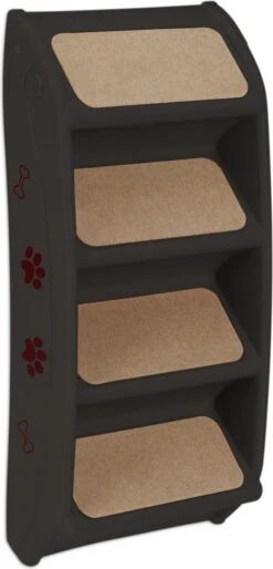 Relaxdays Hondentrap Auto - Inklapbaar - Opstapje Voor Honden - 4 Treden - Trapje Hond - Zwart -Dieren Product Winkel 577x1200 2
