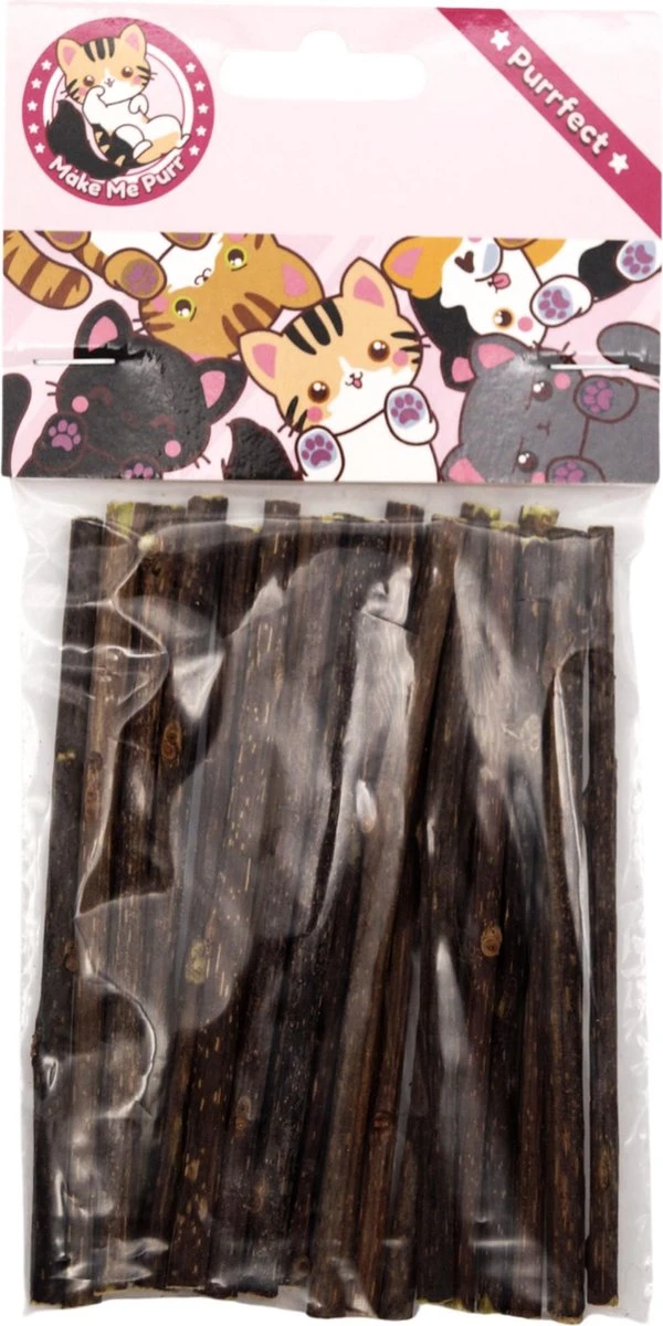 Make Me Purr Matatabi Sticks (20 Stuks) - Silver Vine Kattenkruid Stokjes - Catnip Effect Kauwstokjes - Kattensnack Kattensnoepjes - Kattenspeelgoed Kattenspeeltjes 6 Make Me Purr Matatabi Sticks (20 Stuks) - Silver Vine Kattenkruid Stokjes - Catnip Effect Kauwstokjes - Kattensnack Kattensnoepjes - Kattenspeelgoed Kattenspeeltjes - Afbeelding 6