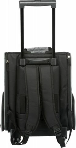 Trixie Reismand Trolley Zwart / Grijs - 36X27X50 CM -Dieren Product Winkel 616x1200