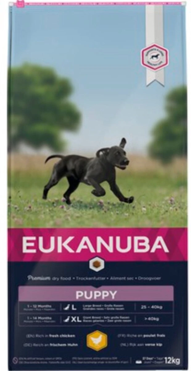 Eukanuba Dog Puppy & Junior - Grote Rassen - Kip - Droogvoer - 12 Kg 6 Eukanuba Dog Puppy & Junior - Grote Rassen - Kip - Droogvoer - 12 Kg - Afbeelding 6