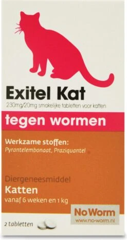 Exitel No Worm Ontwormingsmiddel - Kat 2 Tabl -Dieren Product Winkel 634x1200 1