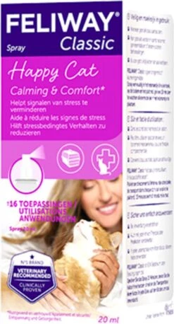 Feliway Spray - Kat - 20 Ml -Dieren Product Winkel 647x1200