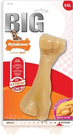 Nylabone Big Chew Kauwbot - Kipsmaak - Hond Zwaarder Dan 23 Kg