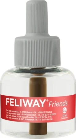 Feliway Friends - Navulling - 1 X 48 Ml - Anti-conflict Voor Katten -Dieren Product Winkel 656x1200