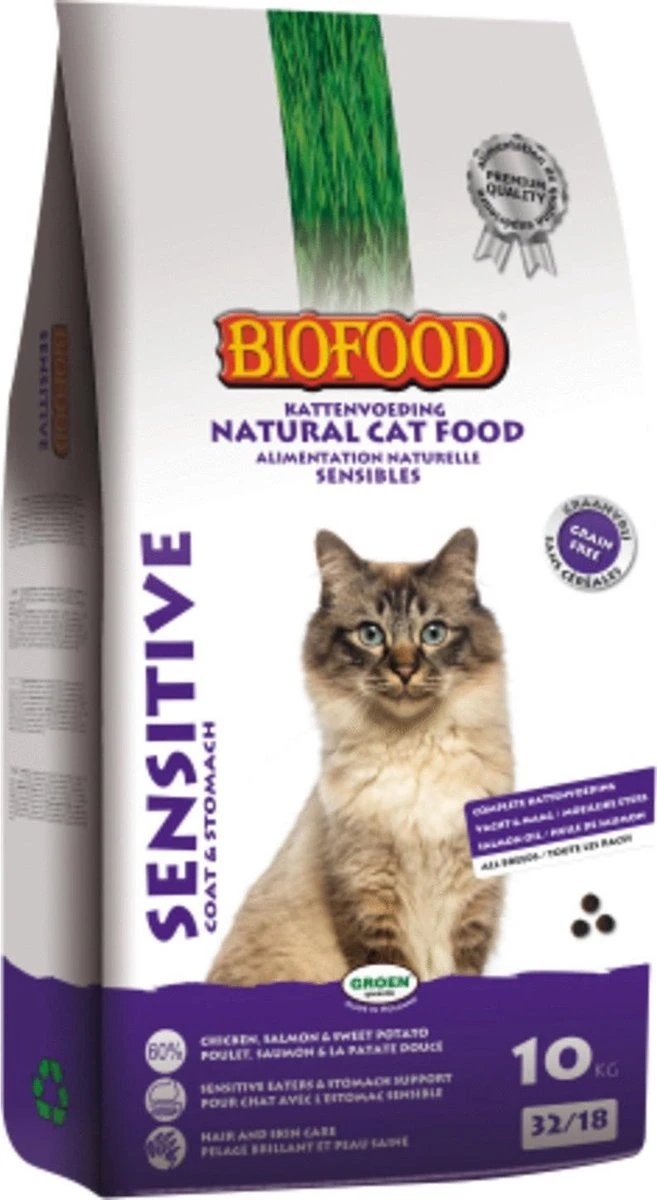BF Petfood Kattenvoer Premium Sensitive Vacht - Maag 10 Kg 2 BF Petfood Kattenvoer Premium Sensitive Vacht - Maag 10 Kg - Afbeelding 2