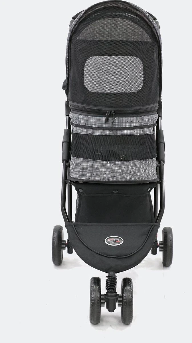 InnoPet Avenue Blended Grey - Hondenbuggy - Incl. Regenhoes - 97x44x97cm 3 InnoPet Avenue Blended Grey - Hondenbuggy - Incl. Regenhoes - 97x44x97cm - Afbeelding 3